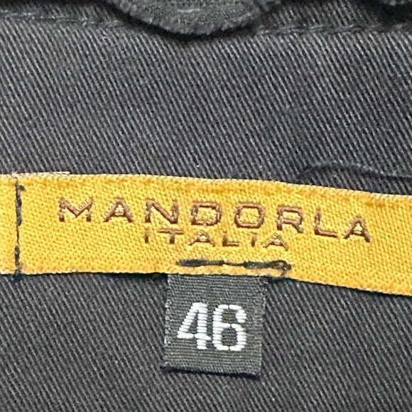 Mandorla Italian Exposed Seams Side Linen Band Wide Leg Pants, Slacks,Trousers - Picture 3 of 10